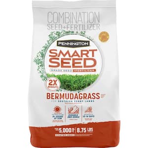 Smart Seed Bermudagrass 8.75 lb. 5,000 sq. ft. Grass Seed and Lawn Fertilizer