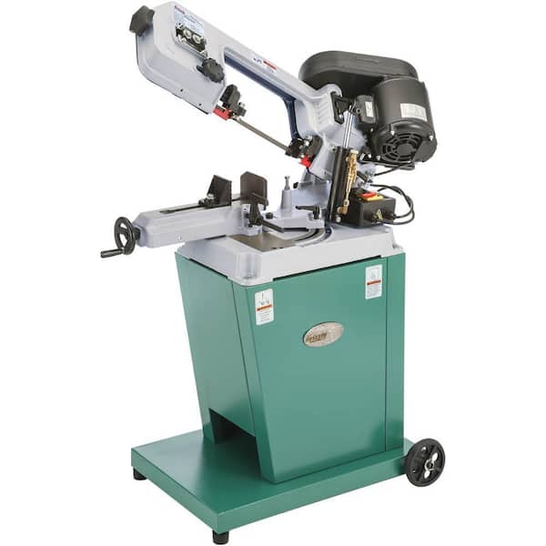 Grizzly Industrial 5" x 6" Metal-Cutting Bandsaw w/ Swivel Head G9742 The  Home Depot