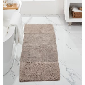 Granada Collection 20 in. x 60 in. Gray 100% Cotton Runner Bath Rug