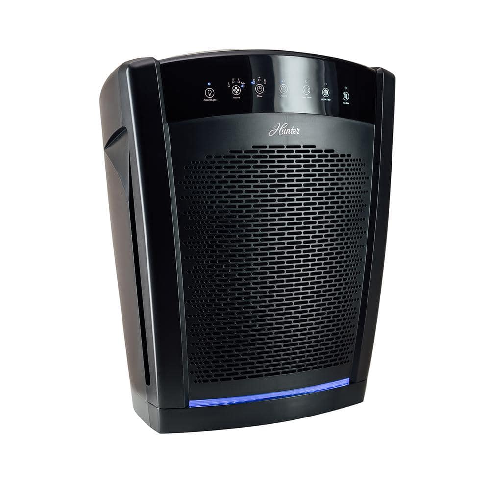 Hunter HP800 Black HEPA Filter Energy Star Air Purifier