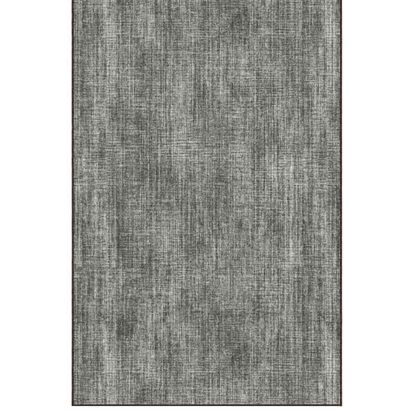 Non-Slip Rubberback Solid Design 8 x 19 Indoor Area Rug, 7 ft. 10 in. x 19 ft., Brown