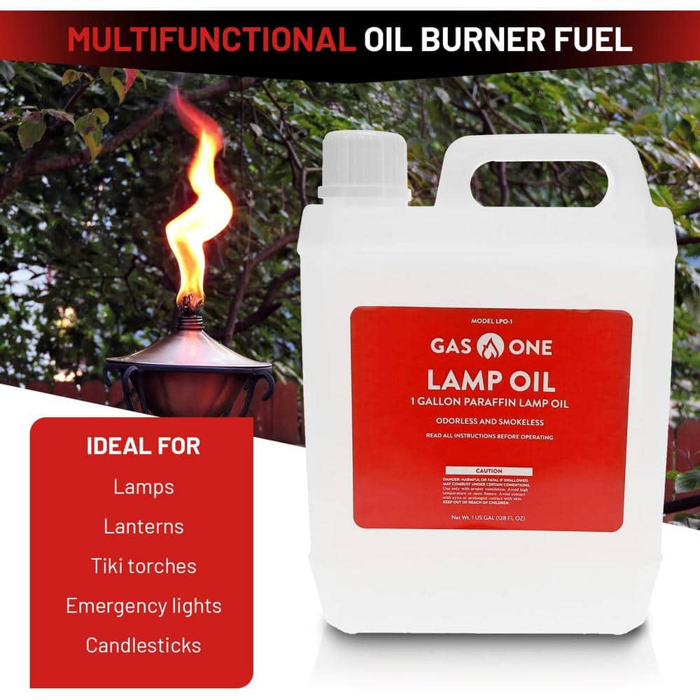 Gas One Clear Liquid Paraffin Lamp Oil 1 Gallon