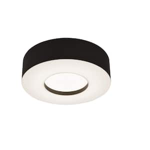 Montclair 18-Watt Integrated LED Flushmount with Black Shade