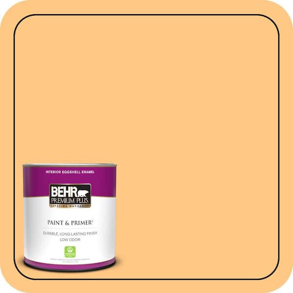 BEHR PREMIUM PLUS 1 qt. #290B-5 Torchlight Eggshell Enamel Low Odor Interior Paint & Primer