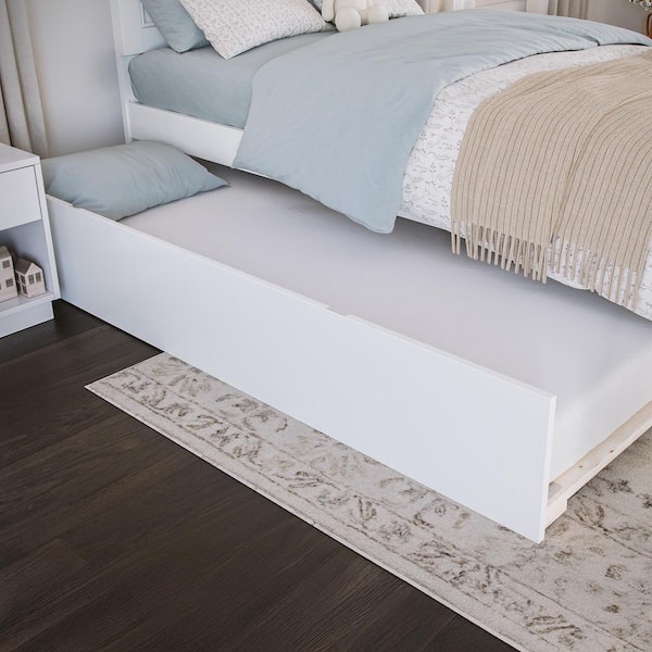 Urban Trundle White Twin Bed