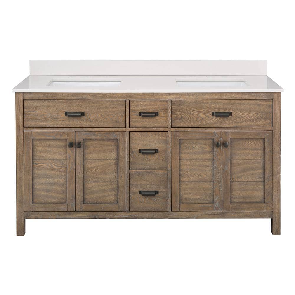 Home Decorators Collection Stanhope 61 in. W x 22 in. D Vanity in ...