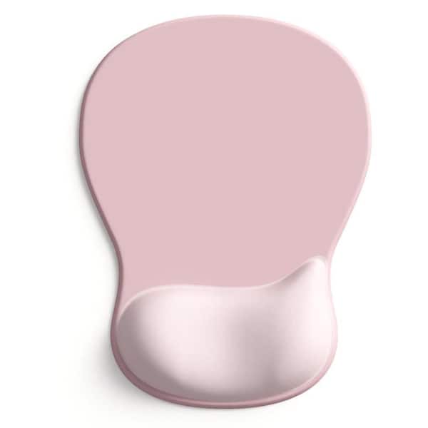 OBJLGEV Ergonomic Gel Wrist Rest Mouse Pad with Non-Slip Base for Office and Gaming, Pink Serenity Design