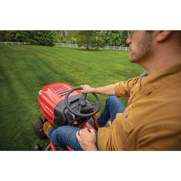 Troy-Bilt - Bronco 42 in. 19 HP Briggs and Stratton Engine Automatic Drive Gas Riding Lawn Mower