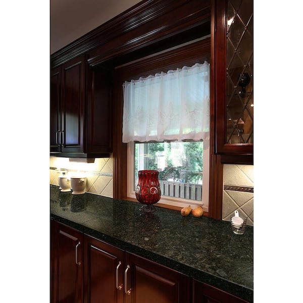 3 in. x 3 in. Granite Countertop Sample in Peacock Green