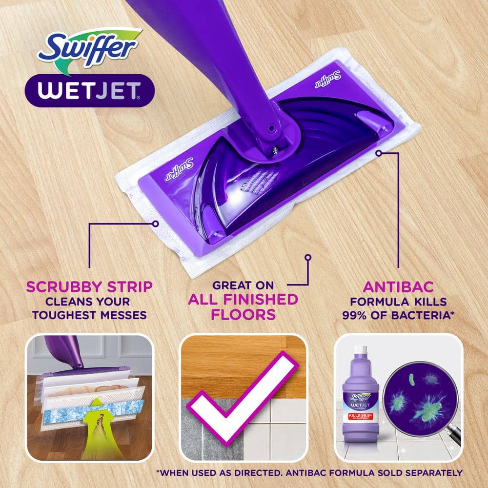 Swiffer WetJet Purple Spray Mop Kit with Pads and Solution