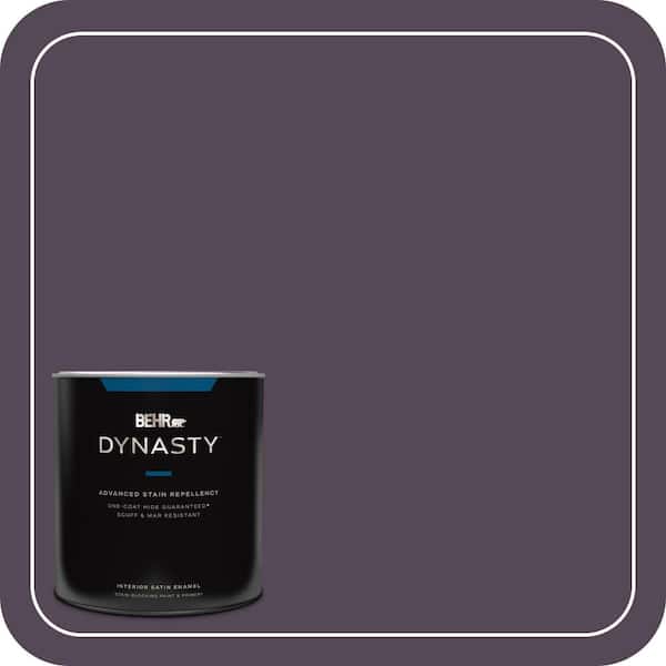 BEHR DYNASTY 1 qt. #BXC-51 Deep Mulberry Satin Enamel Interior Stain-Blocking Paint and Primer