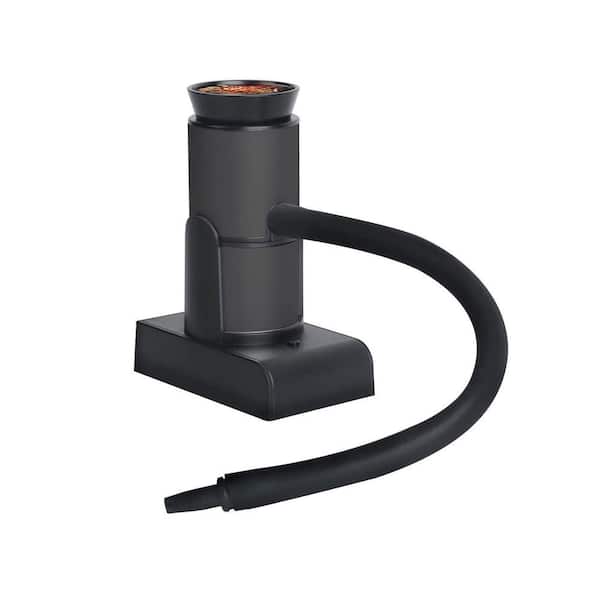 Black Stainless Steel Cocktail Smoker Kit with Wood Chips Portable Indoor Kitchen Drink Smoke Infuser