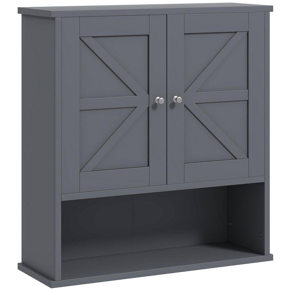 7.75 in. W x 22.75 in. D x 24.25 in. H Bathroom Storage Wall Cabinet in Gray with Adjustable Shelf price history on PriceWatchPro