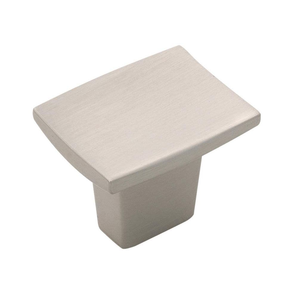 Channel Collection Knob 1.25 in. x 1 in. (32 mm x 25 mm) Satin Nickel Rectangle Cabinet Knob price history on PriceWatchPro