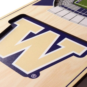 NCAA Washington Huskies 6 in. x 19 in. 3D Stadium Banner-Husky Stadium