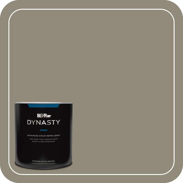 BEHR DYNASTY 1 qt. #PPF-43 Shady Oak Satin Enamel Interior Stain-Blocking Paint & Primer