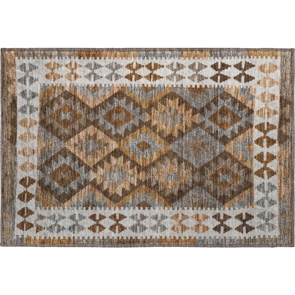 Mayfield Premium Machine Washable Abstract AMF1915 Copper 2 ft. x 3 ft. Accent Rug price history on PriceWatchPro