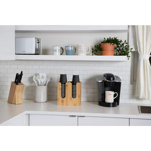 2 Tier Coffee Cup Holder Bathroom Organizer Countertop Modern Counter  Standing Rack Cosmetic Holder,Coffee Bar Accessories and Organizer  Countertop, Coffee Station Organizer 2 Tier Kitchen Counter Shelf Organizer,Coffee  Condiment Storage,Cup Lid Holder