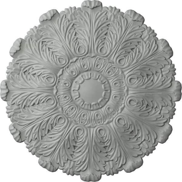 Ekena Millwork 31" x 1-1/2" Durham Urethane Ceiling Medallion (Fits Canopies up to 4-1/4"), Primed White