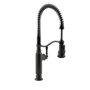 Tournant Single-Handle Pull-Down Sprayer Kitchen Faucet with DockNetik in Oil-Rubbed Bronze
