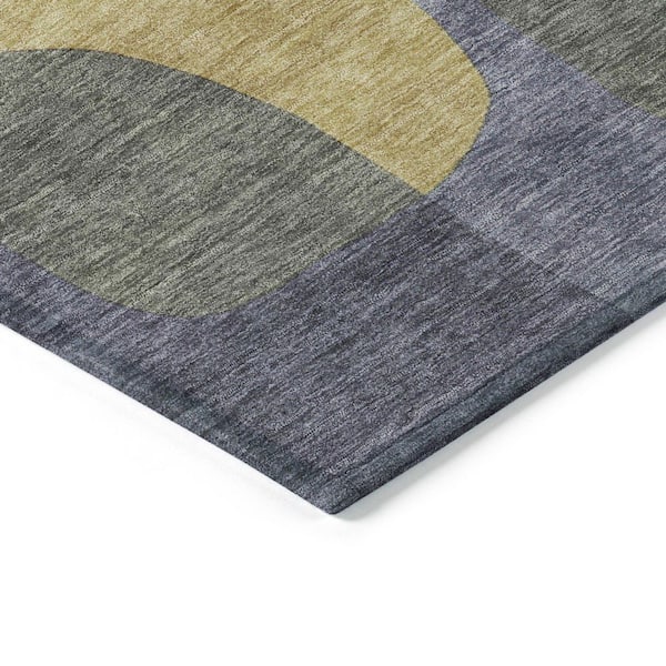 Chantille Machine Washable Indoor/Outdoor Abstract ACN1867 Purple 9 ft. x 12 ft. Accent Rug