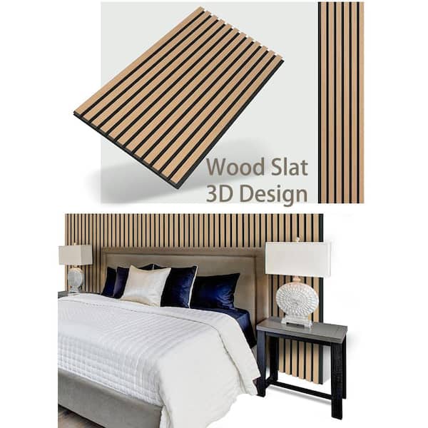 Afoxsos Acoustic 1/4 in. T x 18.9 in. W x 3 ft. Shiplap Finished