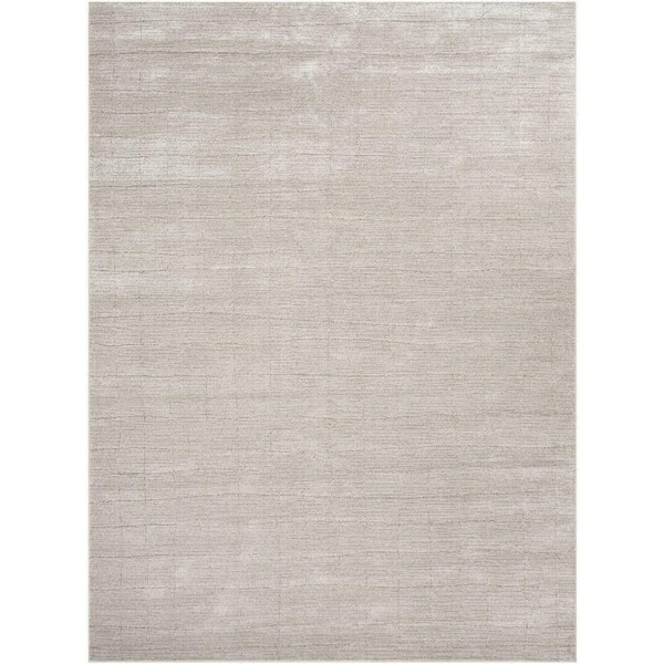 Nourison Santa Cruz Grey 8 ft. x 10 ft. Abstract Contemporary Area Rug