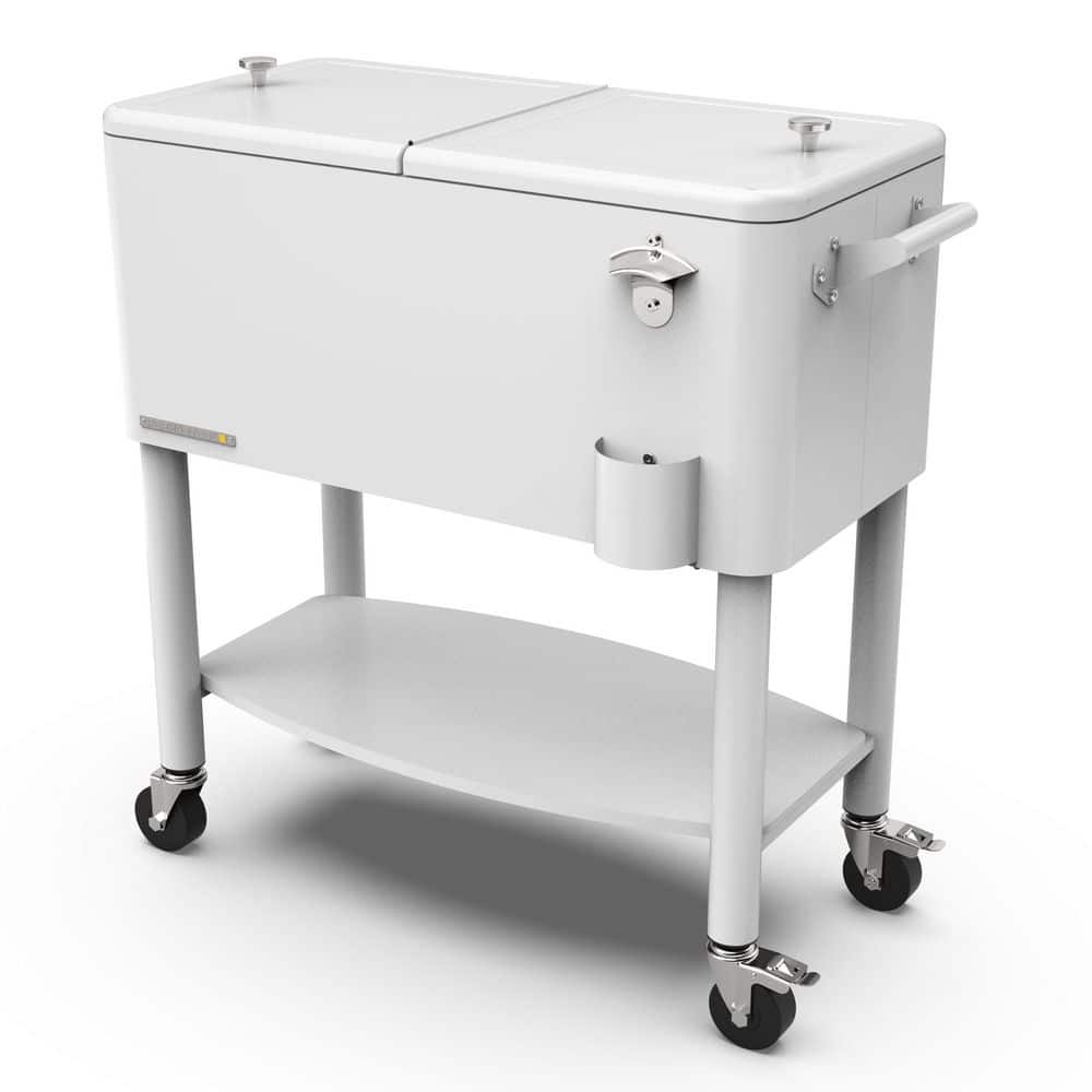 デジーノ カルマートDESIGNO RAISE Calmart 74CM+ PERMASTEEL Party Cooler, 80-qt. Capacity, Divider Cooler