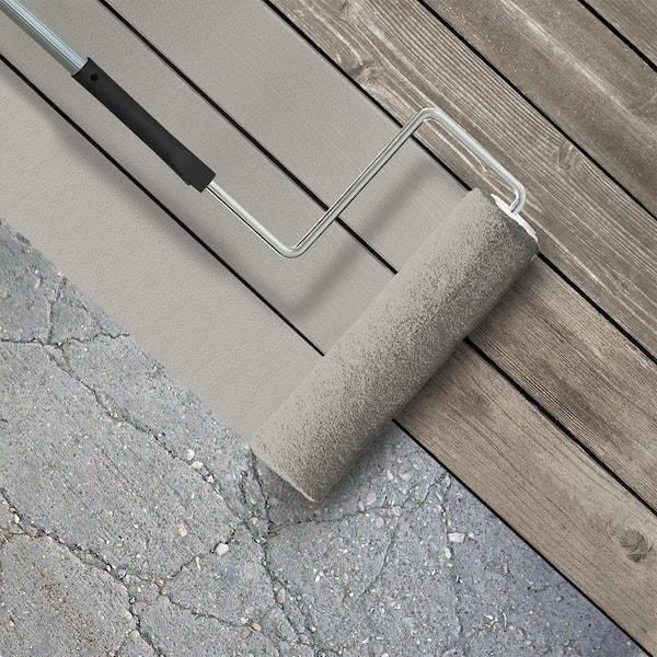 1 gal. #PPU24-11 Greige Low-Lustre Enamel Interior/Exterior Porch and Patio Floor Paint