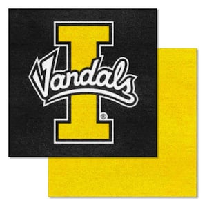 Idaho Vandals Team Yellow Residential 18 in. x 18 in. Peel and Stick Carpet Tile (20 Tiles/Case) (45 sq. ft.)