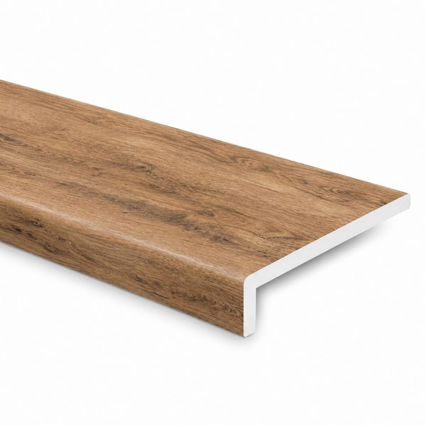 Birchwood Meadows Oak 5 mm T x 11.5 in. W x 47 in. L Luxury Vinyl Eased Edge Stair Tread and Riser (2-Pieces/Case)