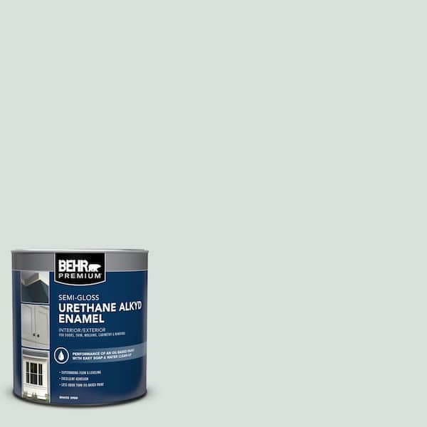 BEHR PREMIUM 1 qt. #N420-1 Juniper Breeze Semi-Gloss Enamel Urethane Alkyd Interior/Exterior Paint