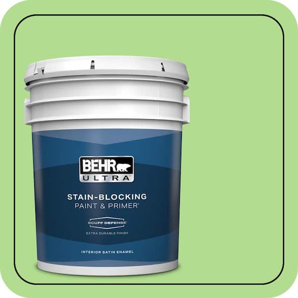BEHR ULTRA 5 gal. #MQ4-46 Early Spring Extra Durable Satin Enamel Interior Paint & Primer