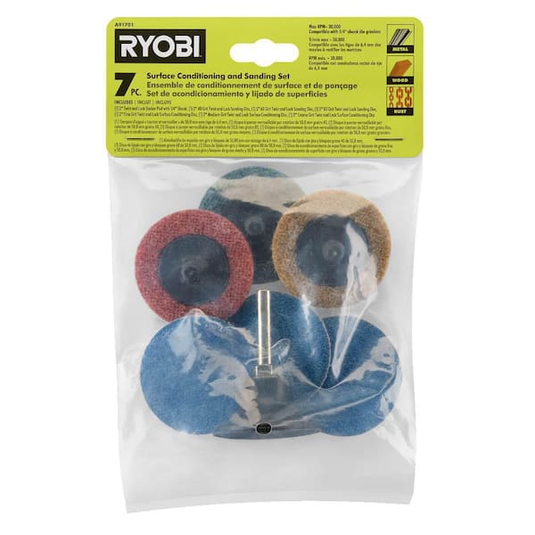 RYOBI Surface Conditioning and Sanding Kit (7-Piece) A91701 - The