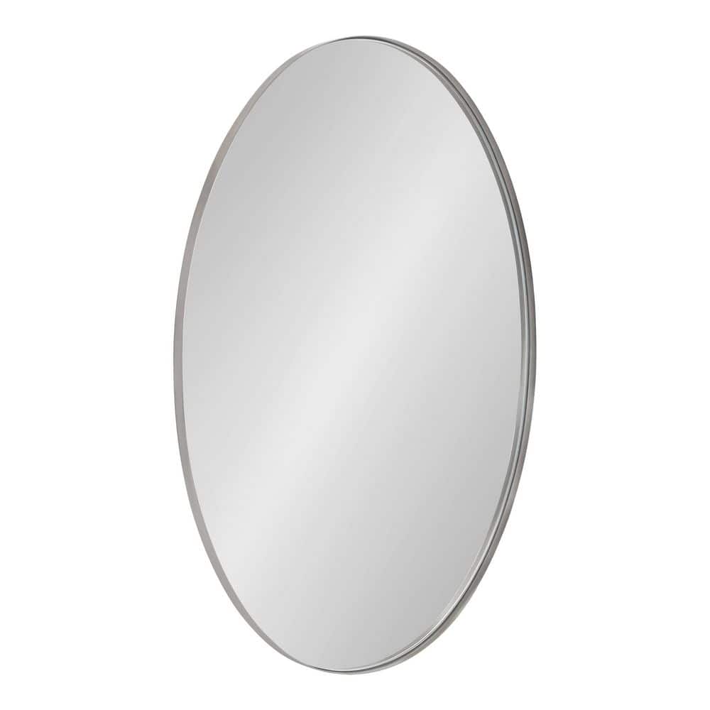 Rollo 30" Oval Silver and Gold Vanity Mirror