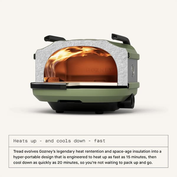 GOZNEY Tread Propane Outdoor Pizza Oven in Off-Black GTPOBUS1225
