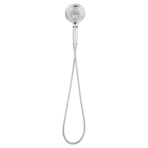Spectra 4-Spray 5 in. Single Wall Mount Handheld Shower Head in Polished Chrome