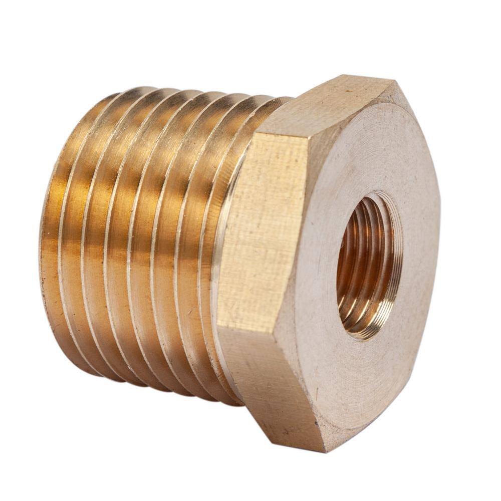 1/2 in. MIP x 1/8 in. FIP Brass Pipe Hex Bushing Fitting (5-Pack) price history on PriceWatchPro