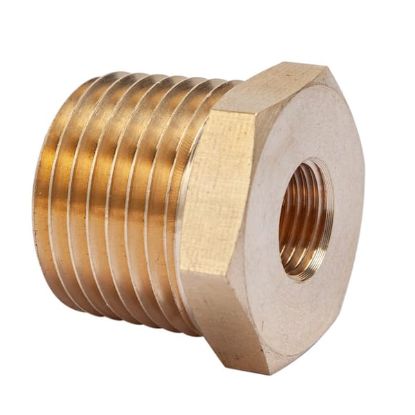 LTWFITTING 1/2 in. MIP x 1/8 in. FIP Brass Pipe Hex Bushing Fitting (5-Pack)