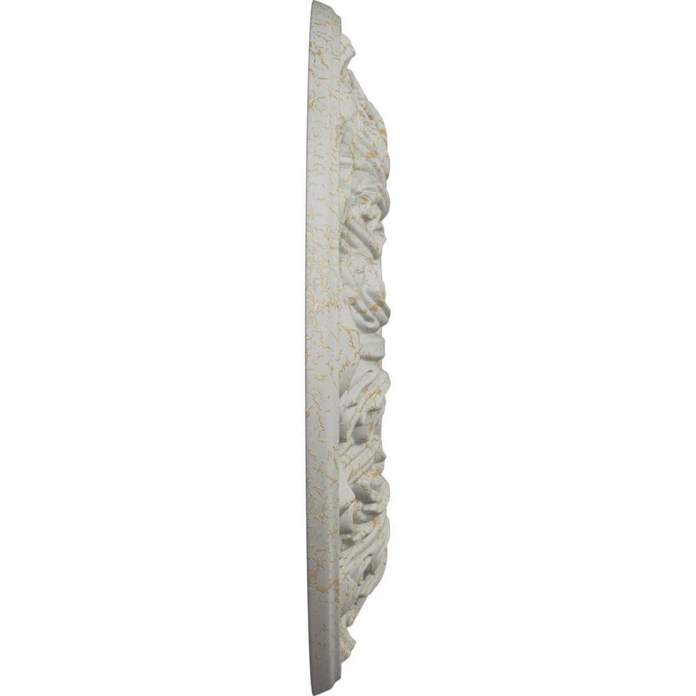Whitman 13'' Pot of Cream Crackle Ceiling Medallion