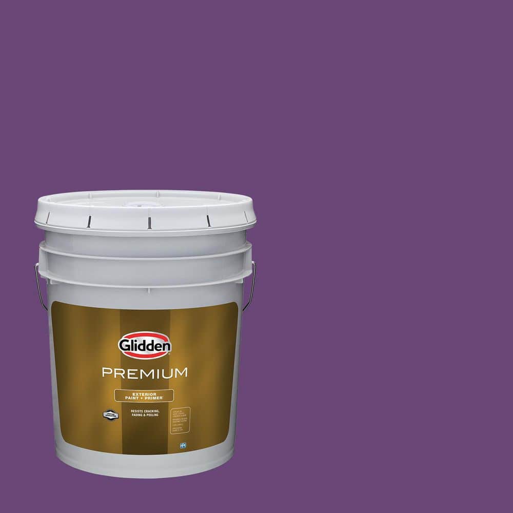 Glidden Premium 5 gal. PPG1176-7 Perfectly Purple Flat Exterior