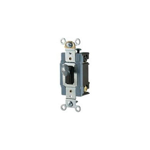 Eaton 20 Amp 120/277-Volt Industrial Grade 3-Way Toggle Switch - Locking