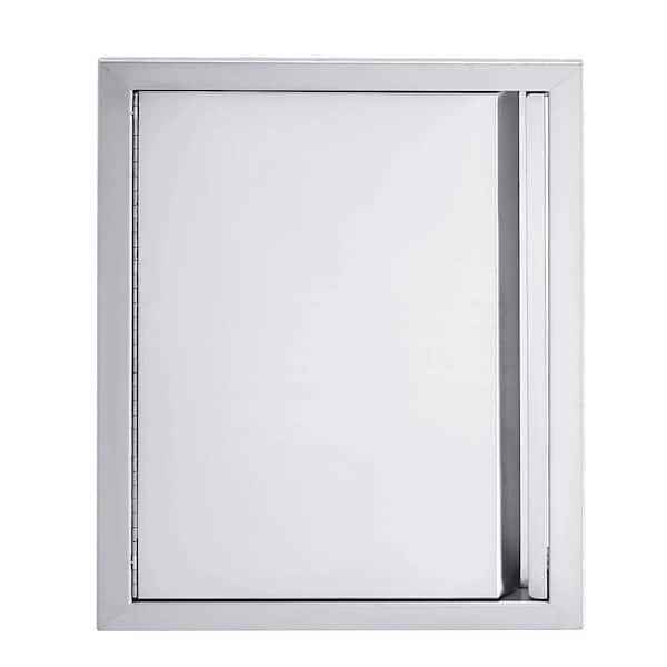 17" W x 24" H BBQ Access Door, Outdoor Kitchen Doors with Weatherproof 304 Stainless Steel Built in Single Access Doors