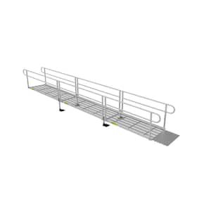 PATHWAY 3G 22 ft. Wheelchair Ramp Kit with Expanded Metal Surface and Two-line Handrails