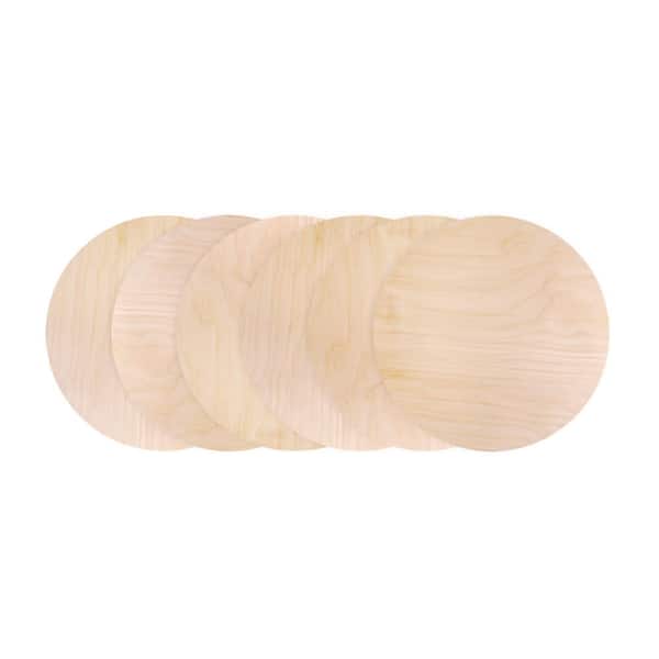 Walnut Hollow 1/4 in. x 1 ft. x 1 ft. Birch Plywood Circle Project Panel (6-Pack)
