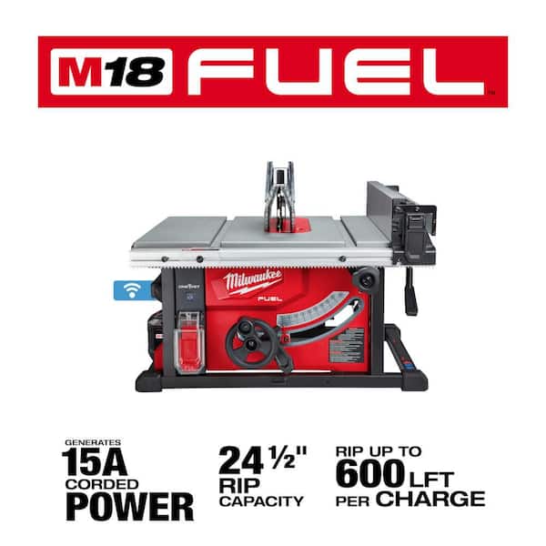 M18 FUEL ONE-KEY 18-Volt Lithium-Ion Brushless Cordless 8-1/4 in. Table Saw Kit with (1) 12.0Ah Battery and Stand