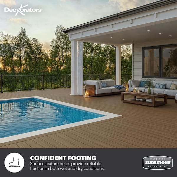 Summit 1/2 in. x 12 in. x 12 ft. Boulder Brown Composite Decking Fascia Board