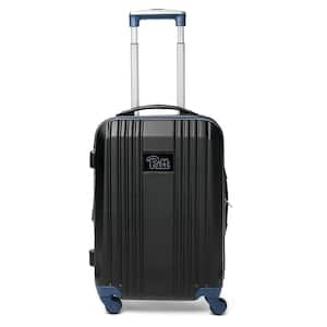 NCAA Pittsburgh 21 in. Navy Hardcase 2-Tone Luggage Carry-On Spinner Suitcase