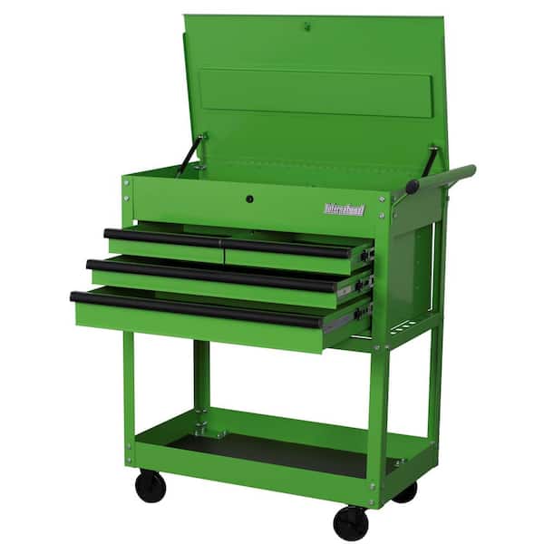 International 33 in. 4-Drawer Green Tool Cart INT33CART4GRN - The