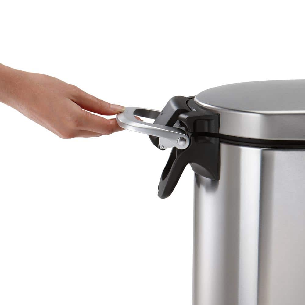 Large Brushed Stainless Steel Airtight Pet Food Storage Container
